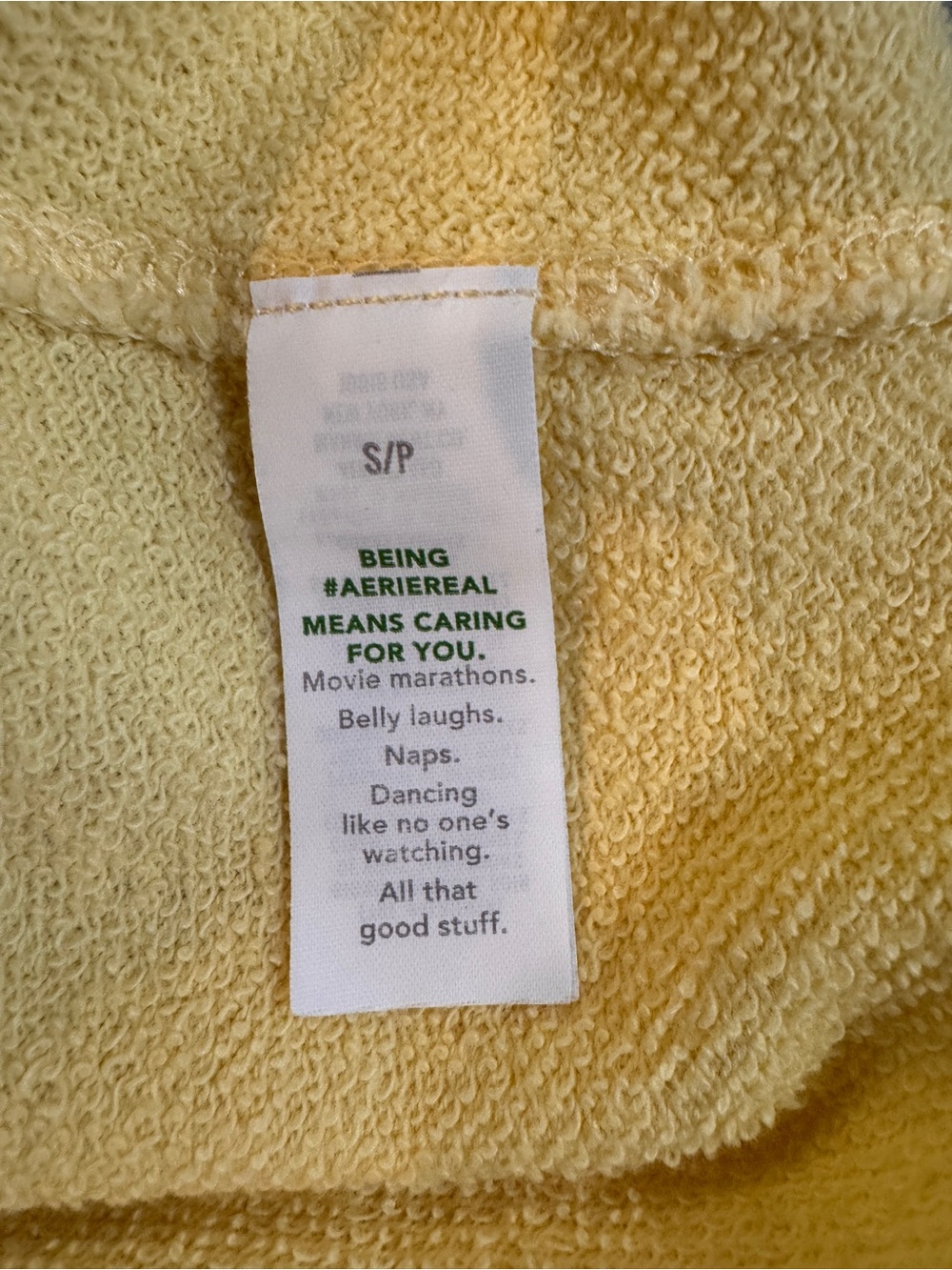 aerie Sunny Yellow Scoop-Neck Women's Sweatshirt - Picture 7 of 9